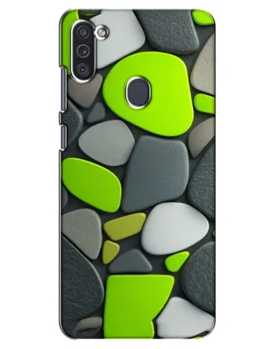 Чехол для Samsung Galaxy M11 с картинкой «Яркая неоновая галька»