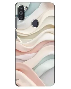 Чехол для Samsung Galaxy M11 с картинкой «Пастельные нежные волны»