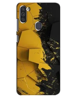 Чехол для Samsung Galaxy M11 с картинкой «Золотые осколки геометрии»