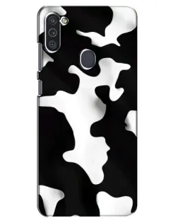 Чехол для Samsung Galaxy M11 с картинкой «Черно-белое пятно»