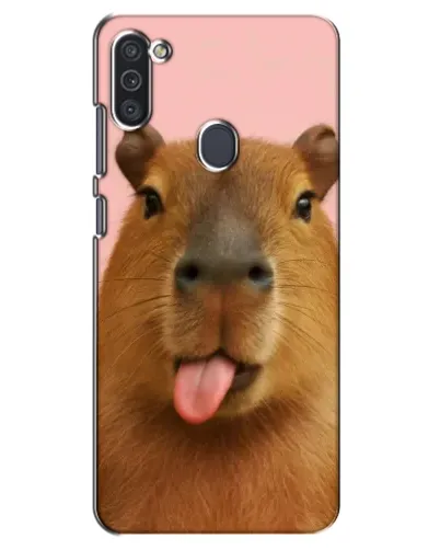 Чехол для Samsung Galaxy M11 с картинкой «Капибара с языком» Чехол для Samsung Galaxy M11 с картинкой «Капибара с языком»