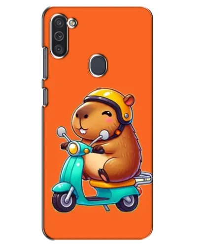 Чехол для Samsung Galaxy M11 с картинкой «Капибара на скутере» Чехол для Samsung Galaxy M11 с картинкой «Капибара на скутере»