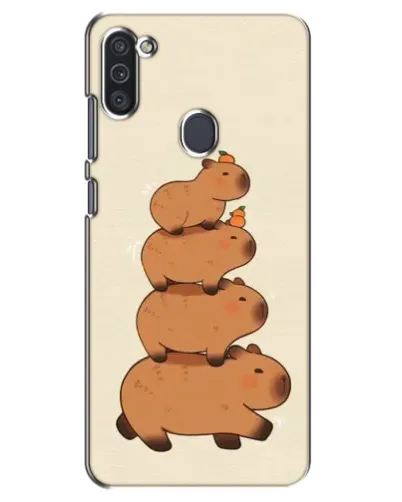 Чехол для Samsung Galaxy M11 с картинкой «Башня из капибар» Чехол для Samsung Galaxy M11 с картинкой «Башня из капибар»