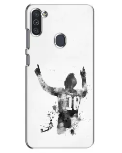 Чехол для Samsung Galaxy M11 с картинкой «Messi ART»