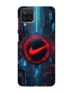 Чехол для Samsung Galaxy M12 с картинкой «Техногенный стиль Nike»
