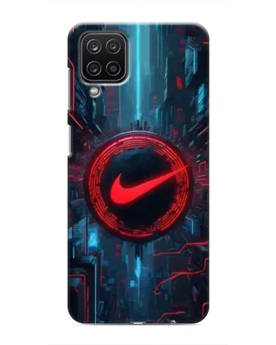 Чехол для Samsung Galaxy M12 с картинкой «Техногенный стиль Nike»