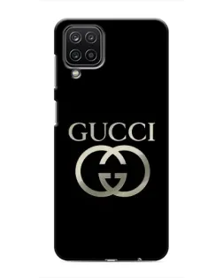 Чохол для Samsung Galaxy M12 з картинкою «Gucci — золото на чорному» Чохол для Samsung Galaxy M12 з картинкою «Gucci — золото на чорному»