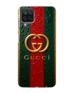 Чохол для Samsung Galaxy M12 з картинкою «Gucci — фірмова смуга та золото» Чохол для Samsung Galaxy M12 з картинкою «Gucci — фірмова смуга та золото»