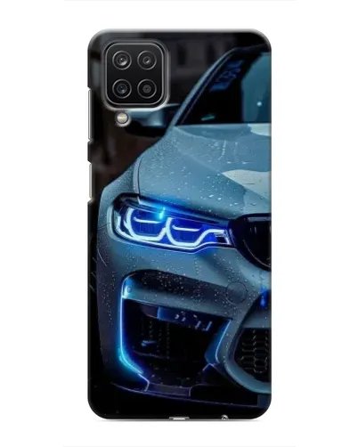 Чехол для Samsung Galaxy M12 с картинкой «Взгляд BMW с синими фарами» Чехол для Samsung Galaxy M12 с картинкой «Взгляд BMW с синими фарами»