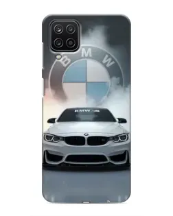 Чехол для Samsung Galaxy M12 с картинкой «BMW в белом дыму»
