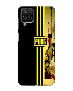 Чехол для Samsung Galaxy M12 с картинкой «PUBG — камуфляжный шлем»
