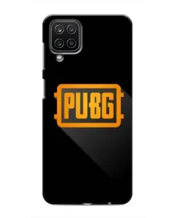 Чехол для Samsung Galaxy M12 с картинкой «PUBG — рамка лого»