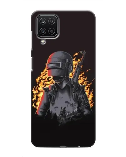 Чехол для Samsung Galaxy M12 с картинкой «PUBG — огненный силуэт» Чехол для Samsung Galaxy M12 с картинкой «PUBG — огненный силуэт»