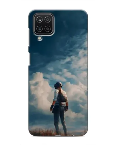 Чехол для Samsung Galaxy M12 с картинкой «Герой PUBG на скале» Чехол для Samsung Galaxy M12 с картинкой «Герой PUBG на скале»