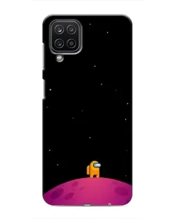 Чехол для Samsung Galaxy M12 с картинкой «Одинокий герой на планете»