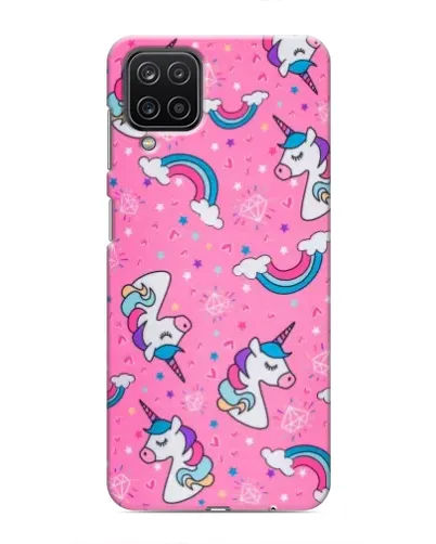 Чехол для Samsung Galaxy M12 с картинкой «Unicorn паттерн розовый» Чехол для Samsung Galaxy M12 с картинкой «Unicorn паттерн розовый»