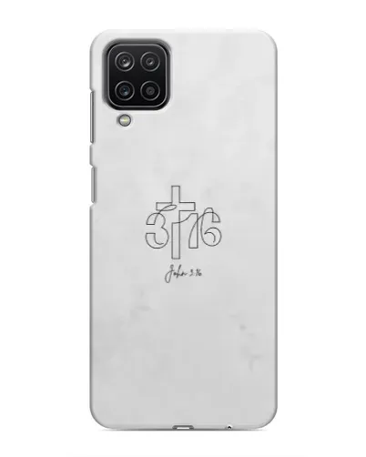 Чехол для Samsung Galaxy M12 с картинкой «Иоанна 3:16 Крест»