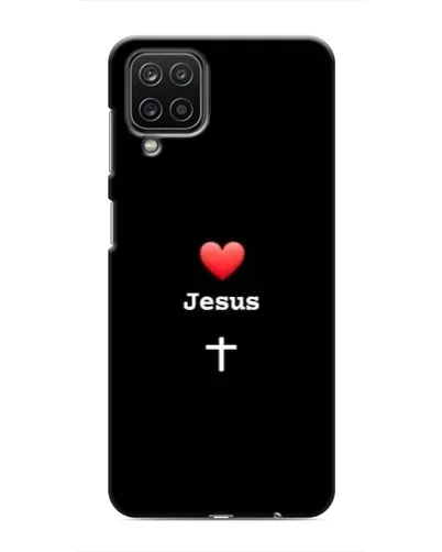 Чехол для Samsung Galaxy M12 с картинкой «Сердце - Jesus»