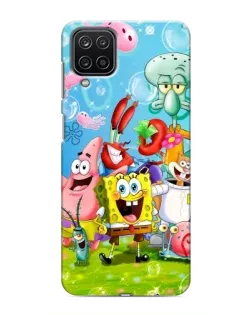 Чохол для Samsung Galaxy M12 з картинкою «Губка Боб та друзі»