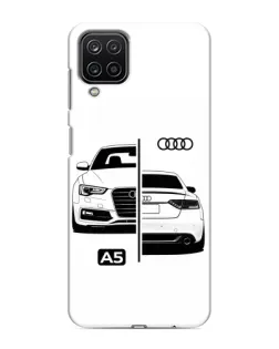 Чехол для Samsung Galaxy M12 с картинкой «Audi — контрастный дизайн»