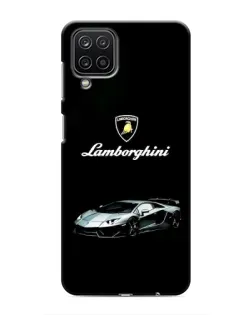 Чехол для Samsung Galaxy M12 с картинкой «Логотип Lamborghini классика»