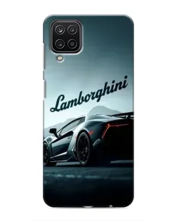 Чехол для Samsung Galaxy M12 с картинкой «Классическая надпись Lamborghini»