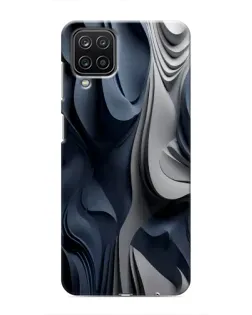 Чехол для Samsung Galaxy M12 с картинкой «Объемные синие складки» Чехол для Samsung Galaxy M12 с картинкой «Объемные синие складки»