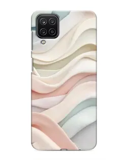 Чехол для Samsung Galaxy M12 с картинкой «Пастельные нежные волны»