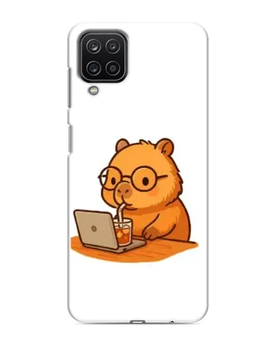 Чехол для Samsung Galaxy M12 с картинкой «Капибара с ноутбуком» Чехол для Samsung Galaxy M12 с картинкой «Капибара с ноутбуком»