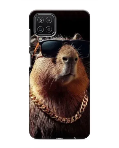 Чехол для Samsung Galaxy M12 с картинкой «Капибара золотая цепь» Чехол для Samsung Galaxy M12 с картинкой «Капибара золотая цепь»