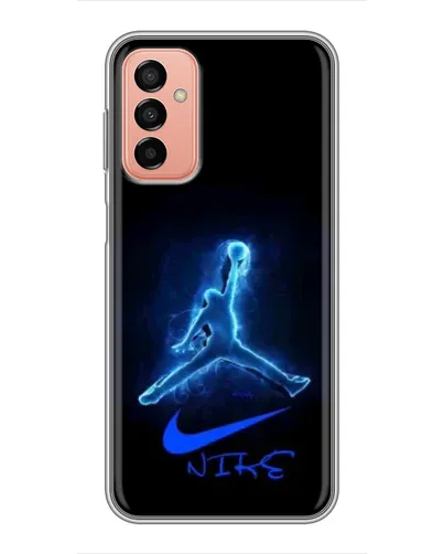 Чехол для Samsung Galaxy M13 с картинкой «Jordan Neon Blue»