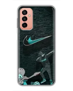 Чехол для Samsung Galaxy M13 с картинкой «Спортивный арт Nike»