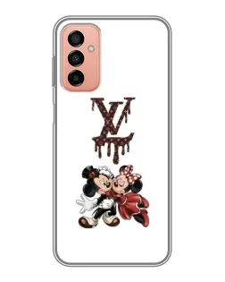 Чехол для Samsung Galaxy M13 с картинкой «LV и Микки Маус»
