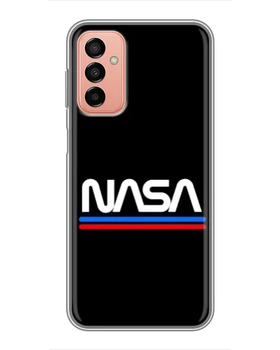 Чехол для Samsung Galaxy M13 с картинкой «NASA — классика Red Blue»