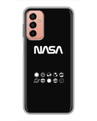 Чехол для Samsung Galaxy M13 с картинкой «NASA — технический принт»