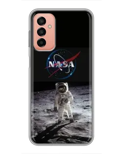 Чехол для Samsung Galaxy M13 с картинкой «Астронавт на Луне»