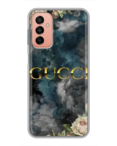 Чехол для Samsung Galaxy M13 с картинкой «Абстрактные цветы Gucci» Чехол для Samsung Galaxy M13 с картинкой «Абстрактные цветы Gucci»