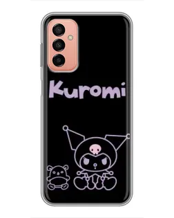 Чехол для Samsung Galaxy M13 с картинкой «Kuromi — черный минимализм» Чехол для Samsung Galaxy M13 с картинкой «Kuromi — черный минимализм»
