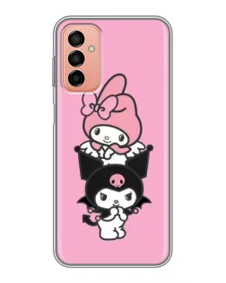 Чехол для Samsung Galaxy M13 с картинкой «My Melody и Kuromi» Чехол для Samsung Galaxy M13 с картинкой «My Melody и Kuromi»