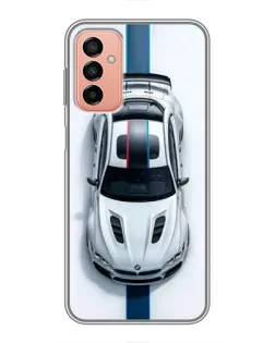 Чехол для Samsung Galaxy M13 с картинкой «Вид сверху — BMW M»