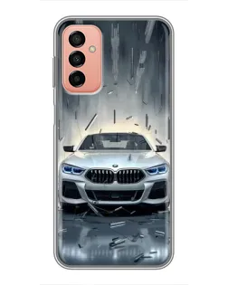Чехол для Samsung Galaxy M13 с картинкой «BMW в свете фар»