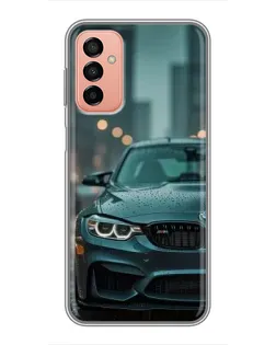 Чехол для Samsung Galaxy M13 с картинкой «BMW в огнях города»
