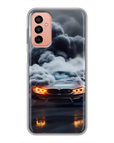 Чехол для Samsung Galaxy M13 с картинкой «BMW в дыму» Чехол для Samsung Galaxy M13 с картинкой «BMW в дыму»