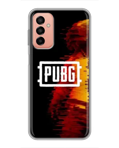 Чехол для Samsung Galaxy M13 с картинкой «Яркий логотип PUBG»