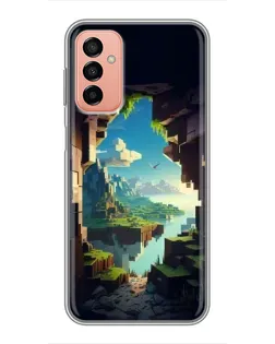 Чехол для Samsung Galaxy M13 с картинкой «Вид из пещеры»