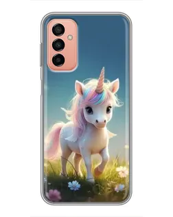 Чехол для Samsung Galaxy M13 с картинкой «Единорог на поляне» Чехол для Samsung Galaxy M13 с картинкой «Единорог на поляне»