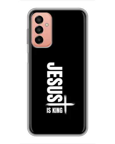 Чехол для Samsung Galaxy M13 с картинкой «Вертикаль веры Jesus» Чехол для Samsung Galaxy M13 с картинкой «Вертикаль веры Jesus»
