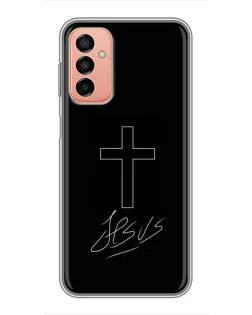 Чохол для Samsung Galaxy M13 з картинкою «Графічний хрест Jesus»