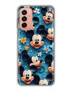 Чехол для Samsung Galaxy M13 с картинкой «Паттерн Микки и Минни»