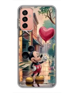 Чехол для Samsung Galaxy M13 с картинкой «Микки и шарик-сердце»